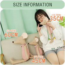 Load image into Gallery viewer, 1pc 35/45/60cm Kawaii Soft Mouse Plush Toys Cuddly Plushies Doll Stuffed Cartoon Animal Cute Mice Baby Sleeping Toy for Home Decor Kids Birthday Gift
