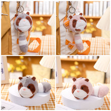 Load image into Gallery viewer, Cow Stuffed Plush Doll Keychain Cute Animals Toys Pendant Keyring Exquisite Bag Decoration for Baby Kids Children Birthday Gift