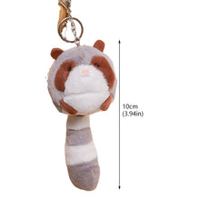 Load image into Gallery viewer, Cow Stuffed Plush Doll Keychain Cute Animals Toys Pendant Keyring Exquisite Bag Decoration for Baby Kids Children Birthday Gift