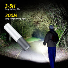 Load image into Gallery viewer, 3 Lighting Mode Mini LED Flashlight USB Rechargeable Waterproof Torch Telescopic Zoom Portable Torch for Night Camping Hiking
