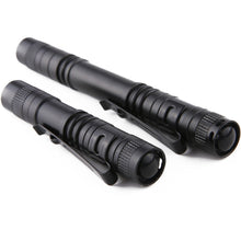 Load image into Gallery viewer, Mini Pen-shaped Flashlight Pen Light With Clip Aluminum Alloy Waterproof LED Flashlight For Learning for Camping Hiking Gift