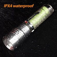 Load image into Gallery viewer, Strong Light LED Flashlight Mini Flashlight USB Rechargeable Magnet UV Light Multifunction Portable Pocket Lights for Camping