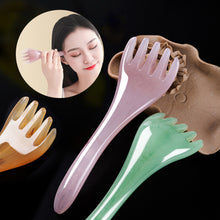 Load image into Gallery viewer, Five Claw Head Massager Scalp Gua Sha Meridians Massag Comb Body Neck Leg Head Scraping Stick Massager Scraping Claw Massager