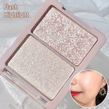 Load image into Gallery viewer, Flash Highlight Palette Glitter Blusher Makeup Gel Face Body Brighten Repair Capacity Natural Contour Shadow Makeup Cosmetics