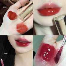 Load image into Gallery viewer, Transparent Iced Tea Mirror Lip Glaze Waterproof Watery Lip Gloss Lasting Jelly Liquid Lipstick Beauty Womon Makeup Cosmetic