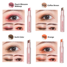 Load image into Gallery viewer, Gradient Double Color Eyeshadow Stick Velvet Eyeshadow Makeup Mix Shimmer Eye Shadow Matte Pallete Pen Dual Color Shadow