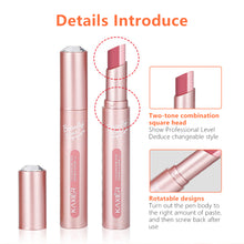 Load image into Gallery viewer, Gradient Double Color Eyeshadow Stick Velvet Eyeshadow Makeup Mix Shimmer Eye Shadow Matte Pallete Pen Dual Color Shadow
