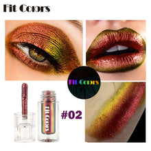 Load image into Gallery viewer, Shiny Metallic Glossy Face Makeup Liquid Eyeshadow Flash Lipgloss Metallic Lipstick Chameleons Eye Glitter Women Cosmetics