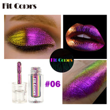 Load image into Gallery viewer, Shiny Metallic Glossy Face Makeup Liquid Eyeshadow Flash Lipgloss Metallic Lipstick Chameleons Eye Glitter Women Cosmetics