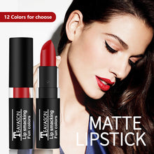 Load image into Gallery viewer, Waterproof Velvet Matte Black White Lipstick Lasting Solid Pigment Lipstick Christmas Halloween Party Lip Makeup Cosmetics