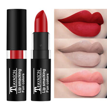 Load image into Gallery viewer, Waterproof Velvet Matte Black White Lipstick Lasting Solid Pigment Lipstick Christmas Halloween Party Lip Makeup Cosmetics