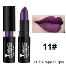 Load image into Gallery viewer, Waterproof Velvet Matte Black White Lipstick Lasting Solid Pigment Lipstick Christmas Halloween Party Lip Makeup Cosmetics