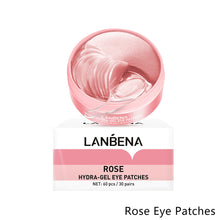 Load image into Gallery viewer, 60Pcs VC Collagen Eye Patches Remove Wrinkles Eye Bags Dark Circles Patches Retinol Rose Eyes Eye Mask Sleep Face Mask Skin Care