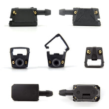 Load image into Gallery viewer, 7Pcs Universal Car Windscreen Washer Wiper Adjusted 4Way Blade Water Spray Jets Nozzles with 1 Meters Rubber Hole Pipes