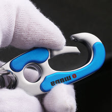 Load image into Gallery viewer, Car Stainless Steel Keychain Buckle Outdoor Carabiner Climbing Tools Double Ring Car Keychain Keyring Durable