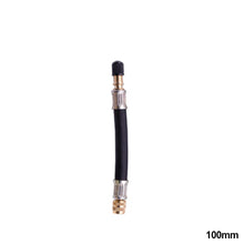 Load image into Gallery viewer, 100mm/110mm/140mm/160mm/180mm/200mm/250mm Braided Car Wheels Flexible Hose Tire Valve Inflatable Rubber Hose Steel Wire Tyre Valve Stems Extensions Tube Adapter
