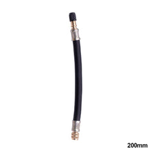 Load image into Gallery viewer, 100mm/110mm/140mm/160mm/180mm/200mm/250mm Braided Car Wheels Flexible Hose Tire Valve Inflatable Rubber Hose Steel Wire Tyre Valve Stems Extensions Tube Adapter