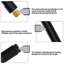 Load image into Gallery viewer, Car Tire Air Inflator Hose Inflatable Tube Hose Inflator Tube Locking Air Chuck Connection Quick Inflation Chuck for Bike Motocycle