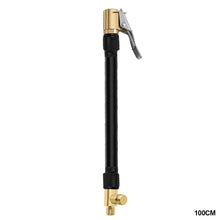Load image into Gallery viewer, Car Tire Air Inflator Hose Inflatable Tube Hose Inflator Tube Locking Air Chuck Connection Quick Inflation Chuck with Connector for Bike Motocycle