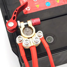Load image into Gallery viewer, Pair Car Battery Terminals Battery Terminal Connector Battery Bornes Cable Terminal Adapter Copper Clamps Clip Screw 12V