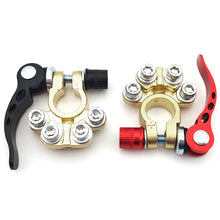 Load image into Gallery viewer, Pair Car Battery Terminals Battery Terminal Connector Battery Bornes Cable Terminal Adapter Copper Clamps Clip Screw 12V