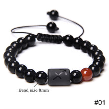 Load image into Gallery viewer, 12 Constellations Woven Bracelet Creative Fashion Bracelet Adjustable Beaded Bracelet Jewelry Gift for Men Women