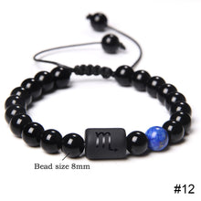 Load image into Gallery viewer, 12 Constellations Woven Bracelet Creative Fashion Bracelet Adjustable Beaded Bracelet Jewelry Gift for Men Women