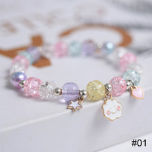 Load image into Gallery viewer, Crystal Beaded Colorful Cartoon Bracelet Simple Fashionable Crystal Beaded Bracelet Jewelry Gift for Women