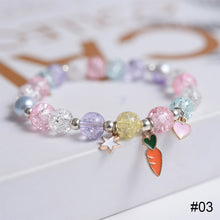 Load image into Gallery viewer, Crystal Beaded Colorful Cartoon Bracelet Simple Fashionable Crystal Beaded Bracelet Jewelry Gift for Women