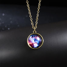 Load image into Gallery viewer, Nebula Cosmic Luminous Necklace Fashion Creative Double Sided Antique Pendant Necklace for Women Men
