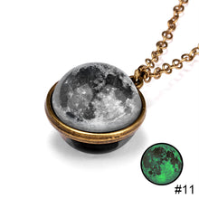 Load image into Gallery viewer, Nebula Cosmic Luminous Necklace Fashion Creative Double Sided Antique Pendant Necklace for Women Men