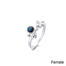 Load image into Gallery viewer, Fashion Creative Glazed Couple Rings Adjustable Astronaut Couple Rings Jewelry Gift For Men Women