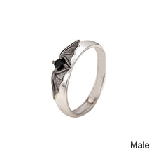 Load image into Gallery viewer, Niche Personalized Couple Rings Angel and Demon Couple Rings Opening Adjustable Rings Jewelry Gift Accessories