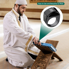 Load image into Gallery viewer, Portable Tasbih Tally Counter Mini Smart Tasbih Zikr Ring Digital OLED Display Prayer Times for Muslims Zikr Electronic Prayer Ring