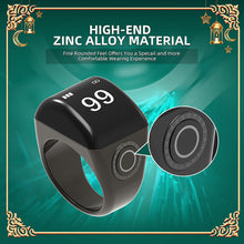 Load image into Gallery viewer, Portable Tasbih Tally Counter Mini Smart Tasbih Zikr Ring Digital OLED Display Prayer Times for Muslims Zikr Electronic Prayer Ring