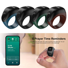 Load image into Gallery viewer, Portable Tasbih Tally Counter Mini Smart Tasbih Zikr Ring Digital OLED Display Prayer Times for Muslims Zikr Electronic Prayer Ring