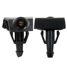 Load image into Gallery viewer, 2Pcs Car Front Windshield Washer Wiper Water Spray Nozzle Fit for Nissan TIIDA SYLPHY X-trail Venucia D50 R50 Black Plastic