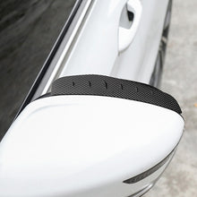 Load image into Gallery viewer, 2Pcs Carbon Fibre Universal Car Rear View Mirror Rain Cover Sun Visor Eyebrow Carbon Fiber Side View Mirror Rain Guard Auto Protection
