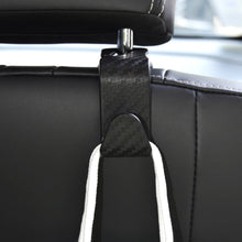 Load image into Gallery viewer, 2Pcs Carbon Fibre Car Seat Headrest Hooks Storage Hanger Back Seat Organizer Holder Auto Interior Accessories Hook