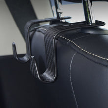 Load image into Gallery viewer, 2Pcs Carbon Fibre Car Seat Headrest Hooks Storage Hanger Back Seat Organizer Holder Auto Interior Accessories Hook