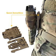 Load image into Gallery viewer, Tactical Drop Leg Band Strap Quick Locking System for Glock 17 M9 Gun Holster Platform Adapter with QLS 19 22 Hunting Gear