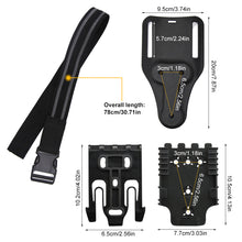 Load image into Gallery viewer, Tactical Drop Leg Band Strap Quick Locking System for Glock 17 M9 Gun Holster Platform Adapter with QLS 19 22 Hunting Gear