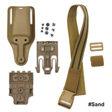 Load image into Gallery viewer, Tactical Drop Leg Band Strap Quick Locking System for Glock 17 M9 Gun Holster Platform Adapter with QLS 19 22 Hunting Gear