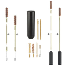 Load image into Gallery viewer, 7pcs/set Multipurpose 9mm Pocket Size Pistol Professional Gun Cleaning Kit Hand Gun Rod Brush Hunting Gun Bore Gleaning Tools