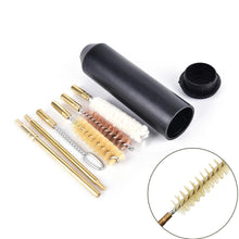 Load image into Gallery viewer, 7pcs/set Multipurpose 9mm Pocket Size Pistol Professional Gun Cleaning Kit Hand Gun Rod Brush Hunting Gun Bore Gleaning Tools