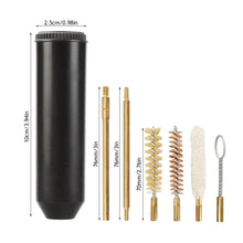 Load image into Gallery viewer, 7pcs/set Multipurpose 9mm Pocket Size Pistol Professional Gun Cleaning Kit Hand Gun Rod Brush Hunting Gun Bore Gleaning Tools