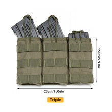 Load image into Gallery viewer, Single / Double / Triple Magazine Pouch Tactical AK AR M4 AR15 Military Pouch Molle Hunting Paintball Airsoft Magazine Pouch