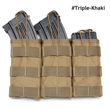 Load image into Gallery viewer, Single / Double / Triple Magazine Pouch Tactical AK AR M4 AR15 Military Pouch Molle Hunting Paintball Airsoft Magazine Pouch