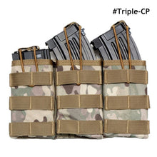 Load image into Gallery viewer, Single / Double / Triple Magazine Pouch Tactical AK AR M4 AR15 Military Pouch Molle Hunting Paintball Airsoft Magazine Pouch