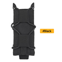 Load image into Gallery viewer, 9mm Tactical Magazine Pouch Hunting Single Magazine Bag Outdoor Molle Flashlight Pouch Torch Holder Hunting Knife Holster Bag